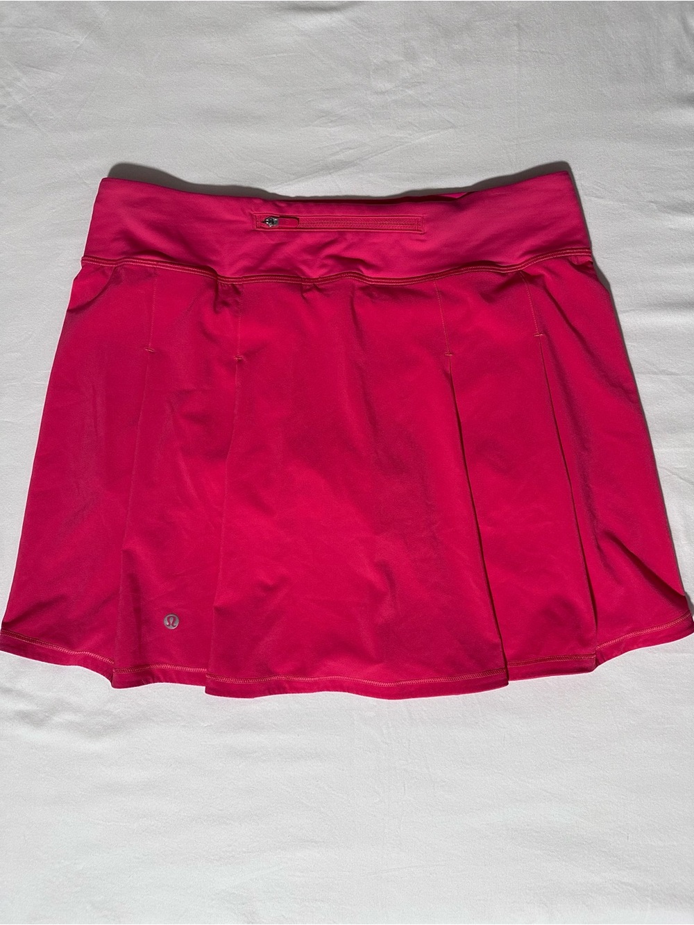 Lululemon Pace Rival Mid-Rise Skirt *Extra Long Size 8 Lip Gloss Pink Lined $88 - Picture 2 of 9